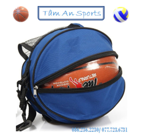 Túi đựng bóng rổ có ngăn đựng bình nước, ngăn đựng phụ kiện chất vải bền đẹp - Thể thao Tâm An
